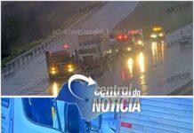 Acompanhante é arremessado e morre após van que levava paciente bater em caminhão