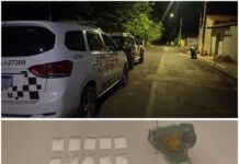 Procurado da Justiça tenta fugir, mas é capturado com drogas e dinheiro