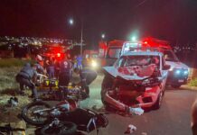 Perseguição termina em grave acidente e deixa dois feridos