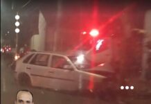 Impacto violento assusta moradores após carro atingir poste em Jaú