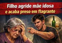 Filho agride mãe idosa após discussão e acaba preso em flagrante