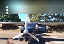 Avião pousa sem autorização e piloto desaparece após abandonar aeronave em aeroclube