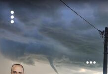 Espetáculo no céu: nuvem em formato de funil encanta moradores no fim da tarde