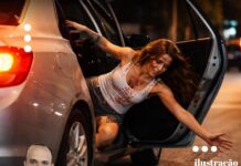 Ciúmes vira violência extrema e mulher é jogada de carro em movimento