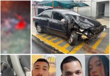 Quatro mortes em segundos. Carro passa por cima de duas motos no Dia das Mães