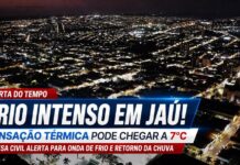 Sensação térmica pode chegar a 7°C. Frio ganha força e chuva já tem data para voltar