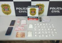 Homem é flagrado com cocaína e acaba preso por tráfico em Jaú
