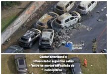 Cantor americano e influenciador argentino estão entre os mortos em colisão de helicópteros