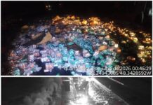 Carga cai na pista e interdita trecho da Jaú-Bauru após motorista perder controle de carreta