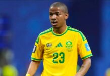 Morre Jayden Adams, jogador da África do Sul que disputou a Copa do Mundo de 2026