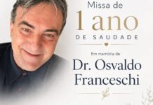 Missa marca um ano da partida de Dr. Osvaldo Franceschi Júnior