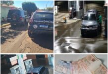Casal suspeito de sequência de assaltos a postos de combustíveis é Casal suspeito de sequência de assaltos a postos de combustíveis é preso