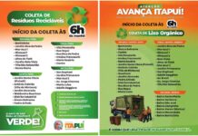 Itapuí reforça coleta de lixo e amplia atenção ao reciclável