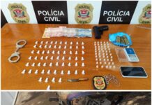 Operação encontra drogas já embaladas para venda e revela possível adulteração de moto