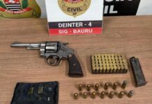 Homem é preso com arma, munições restritas e seis pedras preciosas