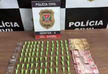 Mulher é presa em flagrante durante venda de cocaína