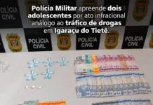 Adolescentes são apreendidos com cocaína, maconha e mais de R$ 1 mil
