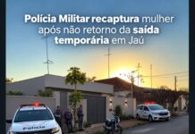 Jaú: mulher é recapturada após não retornar de saída temporária