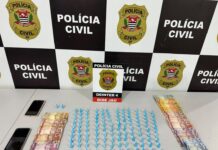 DISE prende três pessoas por tráfico de drogas e apreende 122 porções de cocaína em Jaú