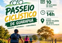 Guarapuã prepara primeiro passeio ciclístico com percurso de 12 quilômetros